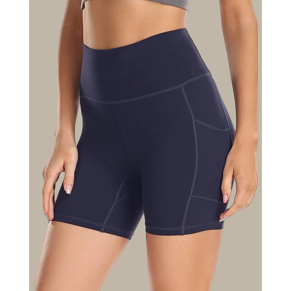 Lululemon Align High Rise Short Women's 4 Navy Blue Nulu Side Pocket